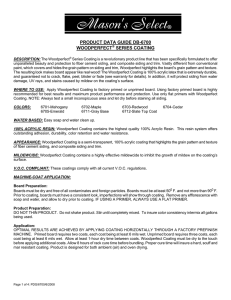 product data guide db-6700 woodperfect series