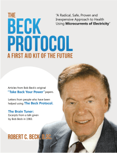 The Bob Beck Protocol Handbook. Take Back Your Power