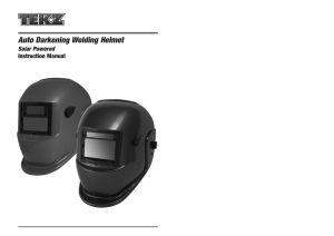 Auto Darkening Welding Helmet