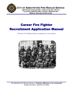 Firefighter Application Manual