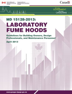 Laboratory FuMe HooDs - Publications du gouvernement du Canada