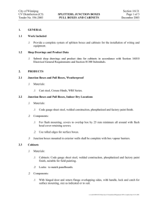 SPLITTERS, JUNCTION BOXES Page 1 of 3