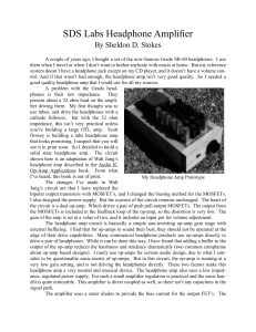 SDS Labs Headphone Amplifier - Quad ESL Refurbishing and