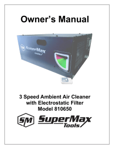 User Manual - SuperMax Tools