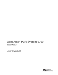 GeneAmp® PCR System 9700