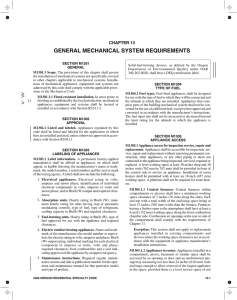 Chapter 13 - General Mechanical System Requirements