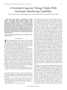 A Switched-Capacitor Voltage Tripler With Automatic Interleaving