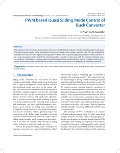 PWM based Quasi Sliding Mode Control of Buck Converter