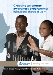 Creating an energy awareness programme: behavioural