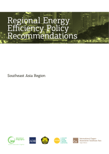 Regional Energy Efficiency Policy Recommendations