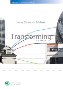 Energy Efficiency in Buildings – Transforming the Market