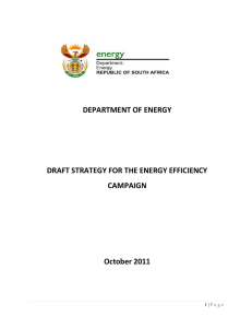 Energy Efficiency Awareness Campaign - Nedlac