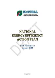 National energy Efficiency Master Plan
