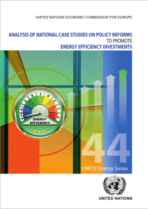 analysis of national case studies on policy reforms to