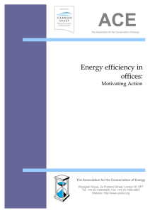 Energy efficiency in offices - Association for the Conservation of
