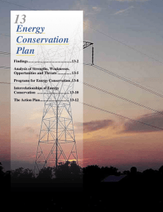 Energy Conservation Plan