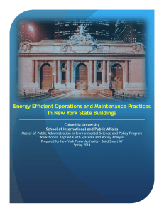Energy Efficient Operations and Maintenance Practices In New York