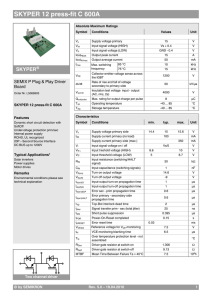 SKYPER 12 press-fit C 600A Datasheet