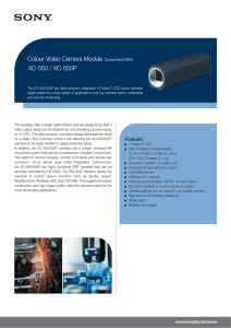 Colour Video Camera Module Component/OEM XC-555 / XC-555P