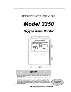 Model 3350 - Teledyne Analytical Instruments