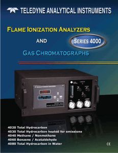 Teledyne Analytical 4000 Series Flame Ionization