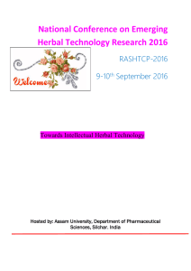 National Conference on Emerging Herbal