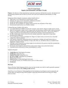 Signal, Instrumentation and Basic Circuits - ECSE