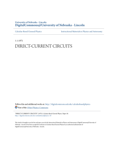 direct-current circuits - DigitalCommons@University of Nebraska