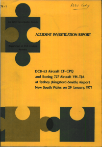 ACCIDENT INVESTIGATION REPORT DC8-63 Aircraft CF