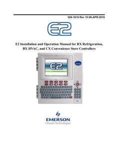 Emerson Climate Technologies - E2 Controllers