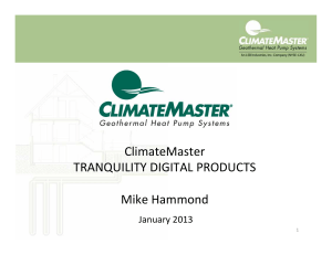 January 2013 - ClimateMaster