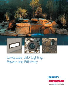 Landscape LED Lighting: Power and Efficiency