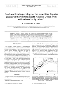 Food and feeding ecology of the swordfish Xiphias
