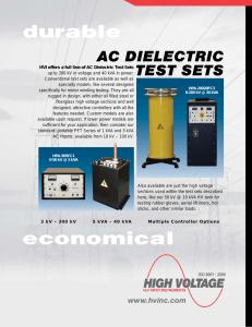 HPA Series AC Dielectric Test Sets