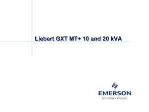 Liebert GXT MT+ 10 and 20 kVA