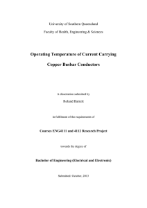 Operating Temperature of Current Carrying Copper