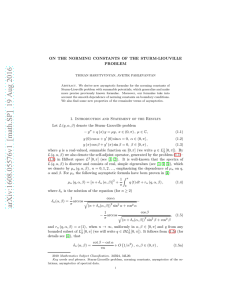 On the norming constants of the Sturm