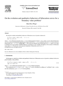 On the evolution and qualitative behaviors of bifurcation curves for a