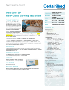 InsulSafe® SP Fiber Glass Blowing Insulation