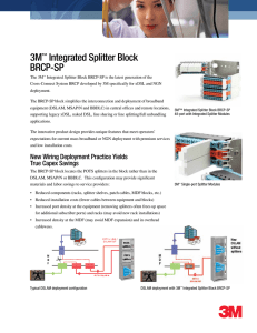 3M™ Integrated Splitter Block BRCP-SP
