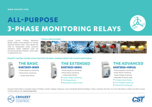 ALL-PURPOSE 3-PHASE MONITORING RELAYS