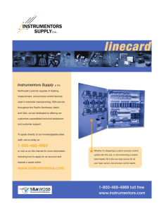 linecard - Instrumentors Supply, Inc.