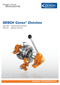 DESCH Conax® clutches / Model CM