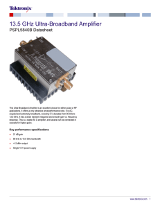 13.5 GHz Ultra-Broadband Amplifier