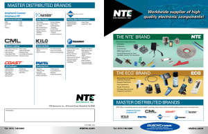 Line Card - NTE Electronics Inc