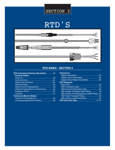 RTD Catalog - Temperature Measurement Systems