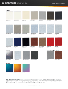 Alucobond® Stock Color Chart