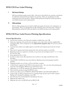 DVD/CD Face Label Printing