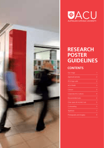 research poster guidelines - Australian Catholic University