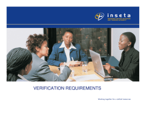 verification requirements